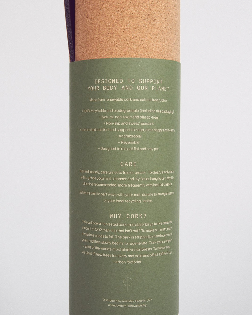 Cork Yoga Mat by Ananday